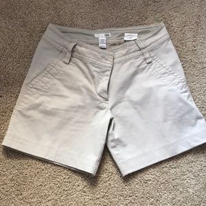 H&M khaki shorts, 14 inch waist more like size 2